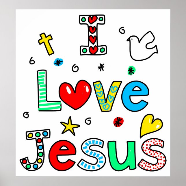 I Liebe Jesus Poster (Vorne)