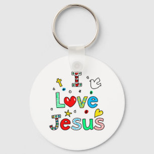 I Liebe Jesus Schlüsselanhänger