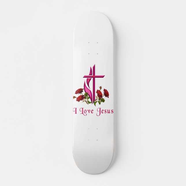 I Liebe Jesus Skateboard (Vorne)