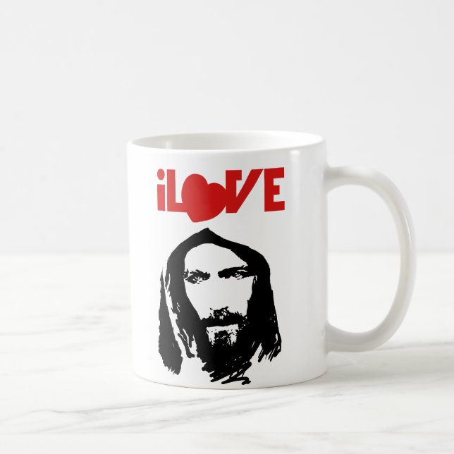 I Liebe-Jesus-Tasse Kaffeetasse (Rechts)