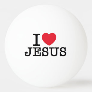 I Liebe Jesus Tischtennisball