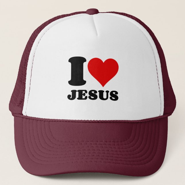 I LIEBE JESUS TRUCKERKAPPE (Vorderseite)