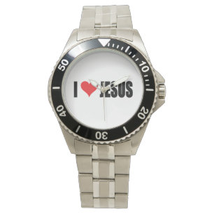 I Liebe-Jesus-Uhr Armbanduhr