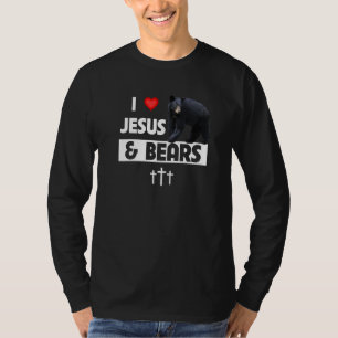 I Liebe Jesus und Bären Christliches Camping Wildt T-Shirt