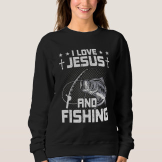 I Liebe Jesus und Fischen Fischen Fischen Sweatshirt