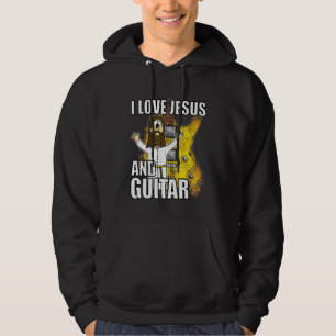 I Liebe Jesus und Gitarre Electric Gitarrist Chris Hoodie