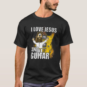 I Liebe Jesus und Gitarre Electric Gitarrist Chris T-Shirt