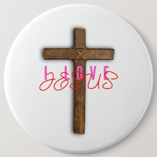 I Liebe Jesus Women's Button