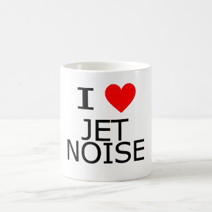 I Liebe-Jet-Geräusche Kaffeetasse
