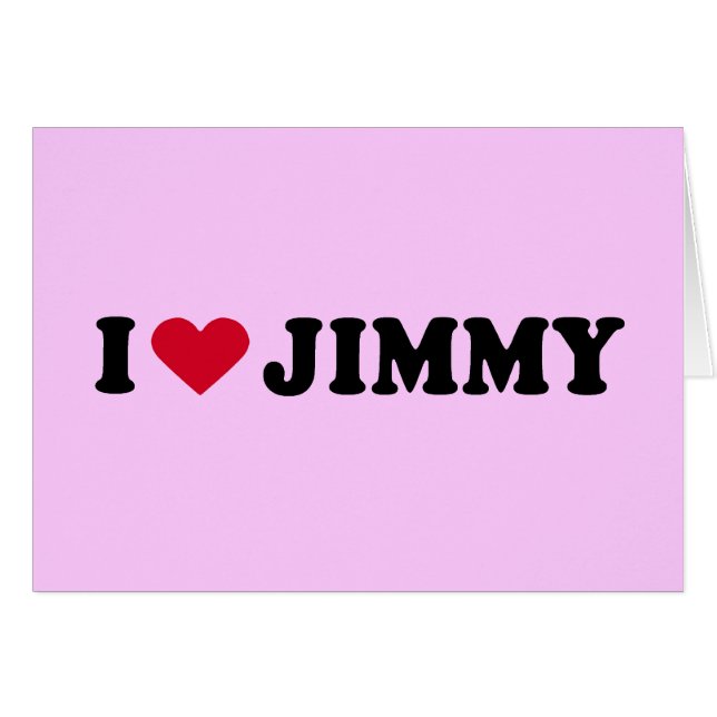I LIEBE JIMMY (Vorderseite (Horizontal))