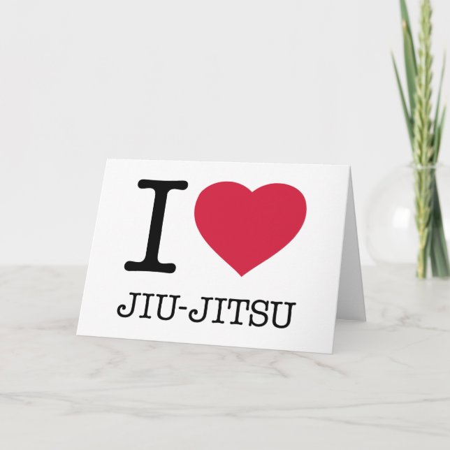 I LIEBE JIU JITSU KARTE (Vorderseite)
