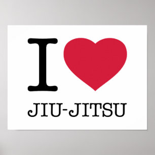 I LIEBE JIU JITSU POSTER
