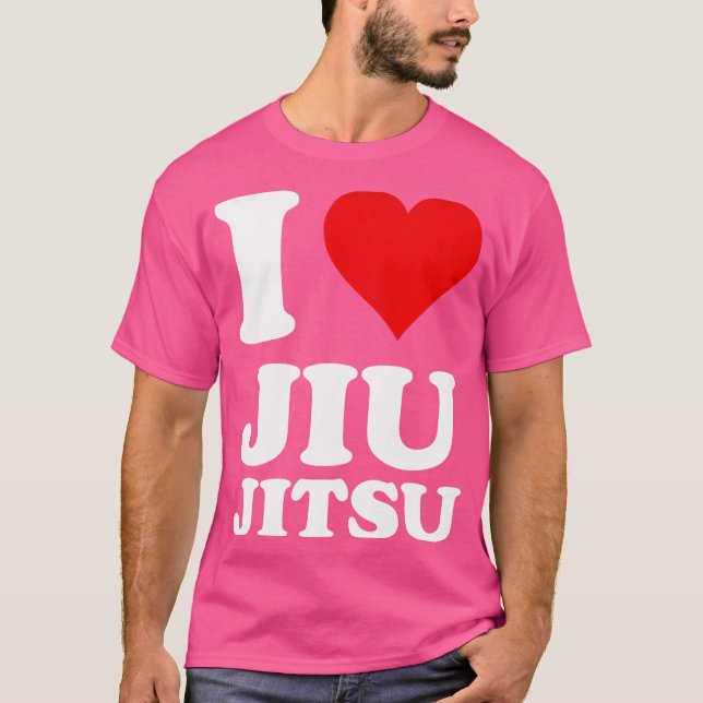 I Liebe Jiu Jitsu T-Shirt (Vorderseite)