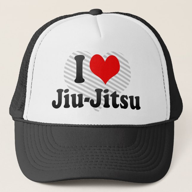 I Liebe Jiu-Jitsu Truckerkappe (Vorderseite)