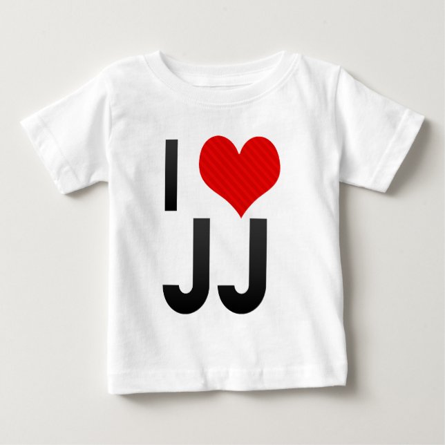 I Liebe JJ Baby T-shirt (Vorderseite)