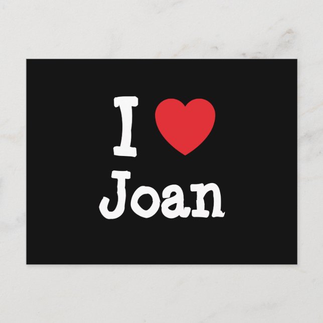 I Liebe Joan T - Shirt Postkarte (Vorderseite)