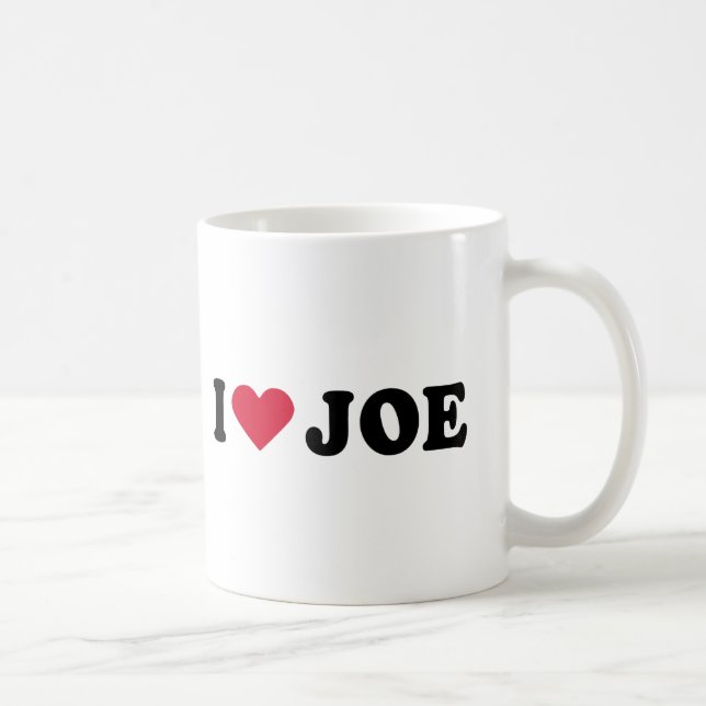 I LIEBE JOE KAFFEETASSE (Rechts)