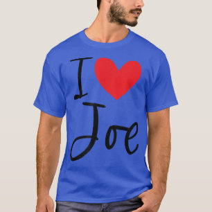 I Liebe Joe Name Heart Personalisiert Men Typ BEST T-Shirt