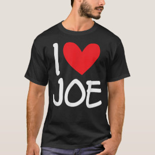 I Liebe Joe Name Personalisiert Men Typ BESTE FREU T-Shirt