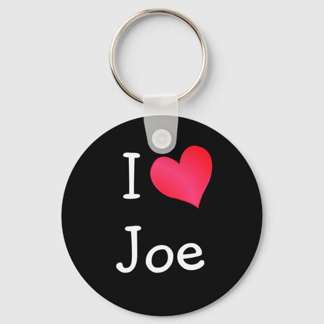 I Liebe Joe Schlüsselanhänger (Vorderseite)