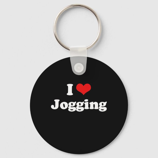 I Liebe Joggen Tshirt Schlüsselanhänger (Vorderseite)