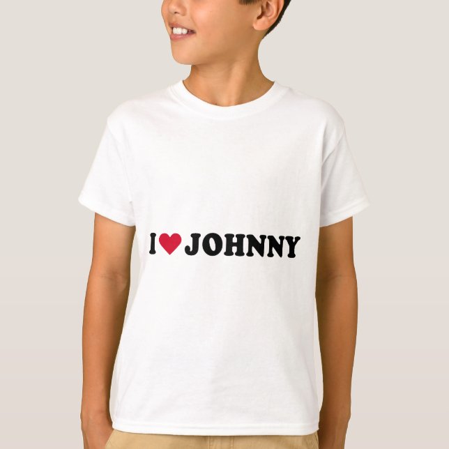 I LIEBE JOHNNY T-Shirt (Vorderseite)