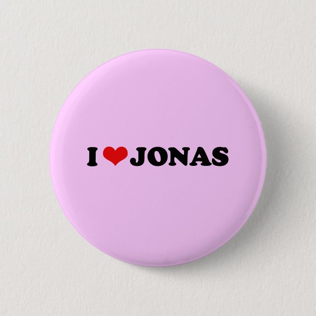 I LIEBE JONAS BUTTON (Vorderseite)