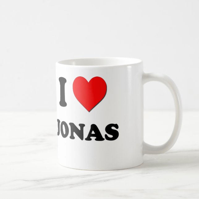 I Liebe Jonas Kaffeetasse (Rechts)