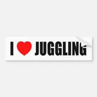 I Liebe-Jonglieren Autoaufkleber