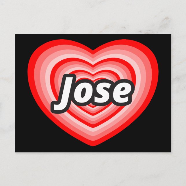 I Liebe Jose Postkarte (Vorderseite)