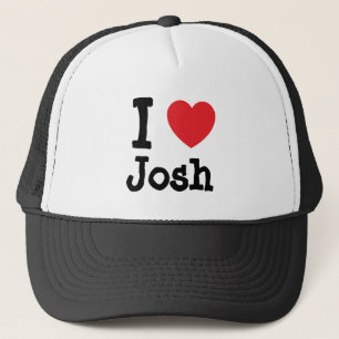 I Liebe Joshire-Herz-Brauch personalisiert Truckerkappe