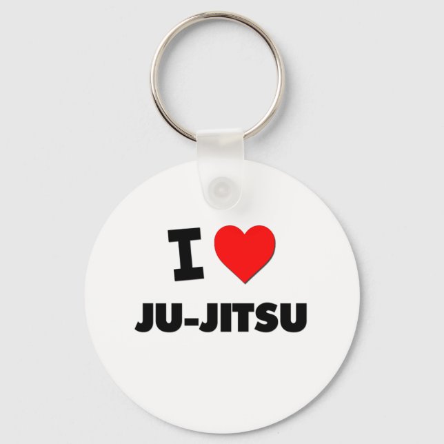 I Liebe Ju-Jitsu Schlüsselanhänger (Vorderseite)