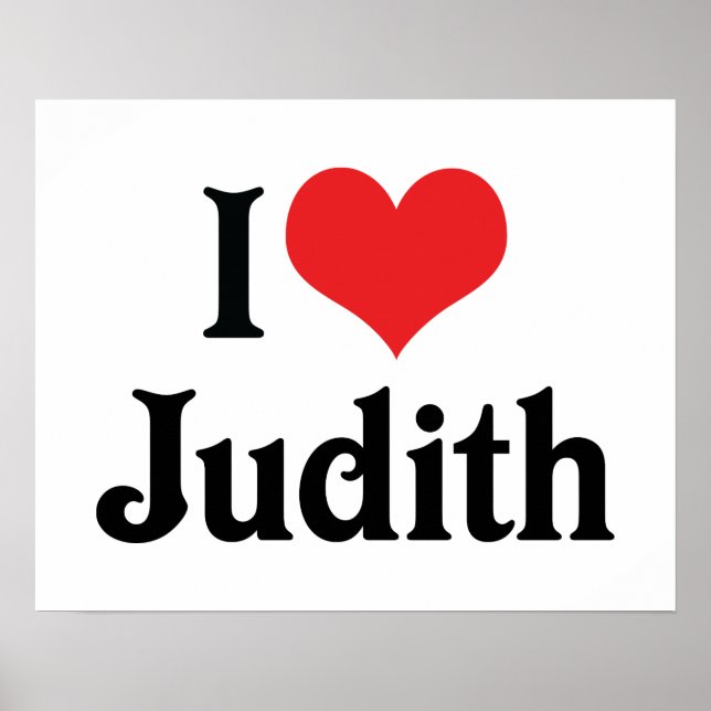I Liebe Judith Poster (Vorne)