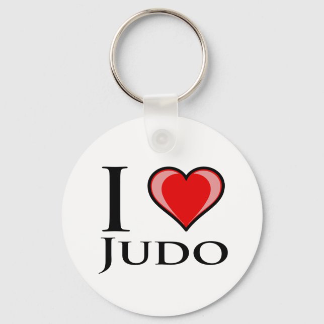 I Liebe Judo Schlüsselanhänger (Vorderseite)