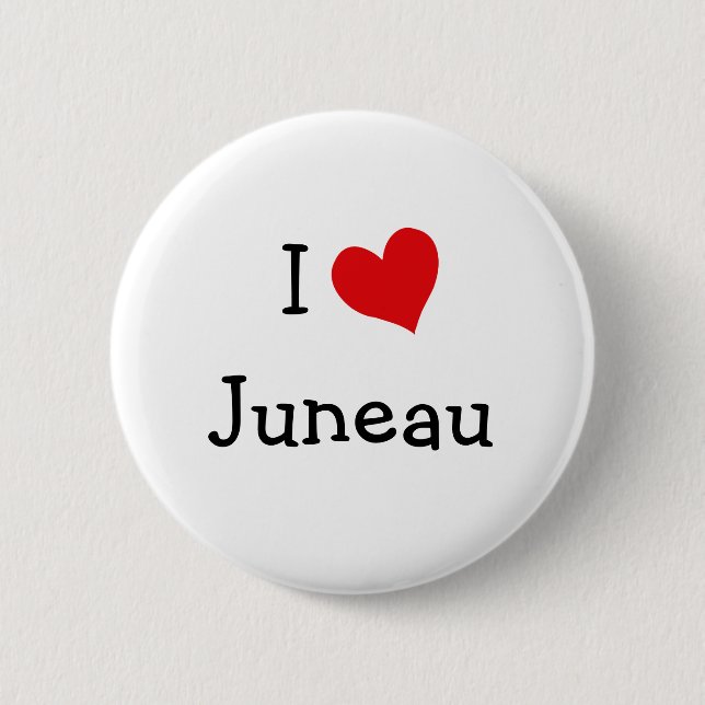 I Liebe Juneau Button (Vorderseite)