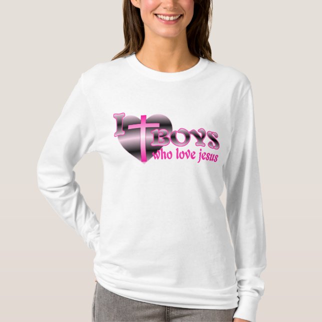 I Liebe-Jungen die Liebe Jesus T-Shirt (Vorderseite)