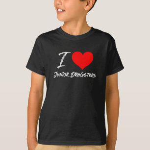 I Liebe Junior Dragsters Racing Heart T-Shirt