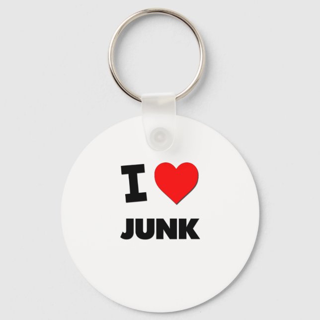 I Liebe Junk Schlüsselanhänger (Vorderseite)