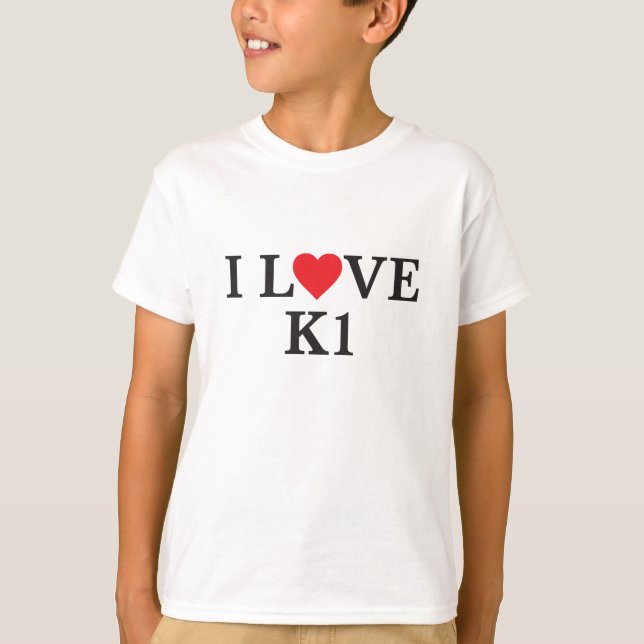 I Liebe K1 T-Shirt (Vorderseite)