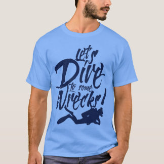 I Liebe K9 Tauchgang Wrack Tauchen T-Shirt