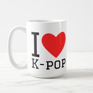 I Liebe k-Pop Kaffeetasse