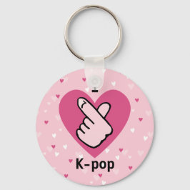 I Liebe K-Pop Pink Finger Herz BlackPink Schlüsselanhänger