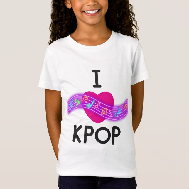 I Liebe K-Pop T-Shirt (Vorderseite)