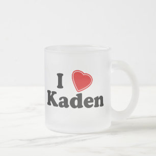 I Liebe Kaden Mattglastasse