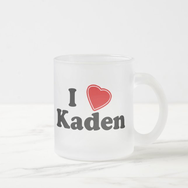 I Liebe Kaden Mattglastasse (Rechts)