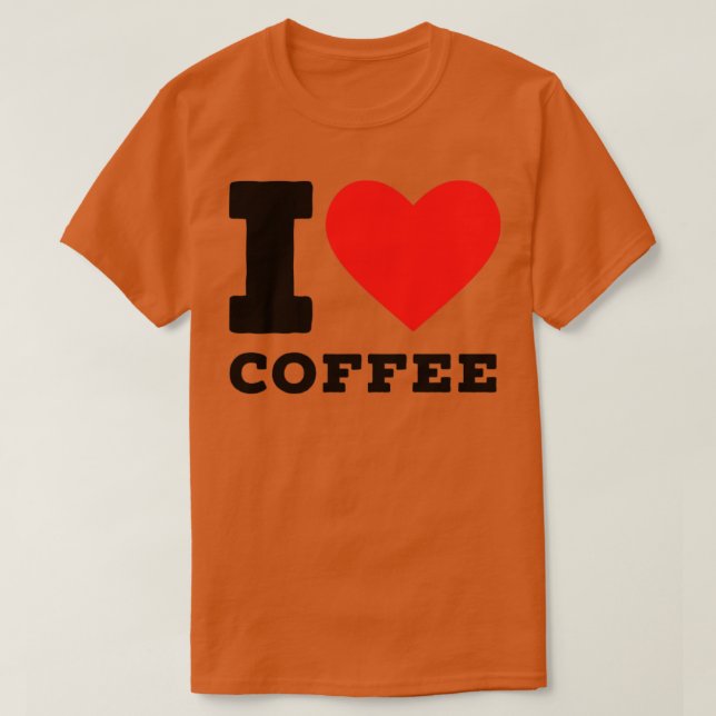 i Liebe Kaffee5 T-Shirt (Design vorne)