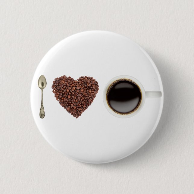 I Liebe Kaffee 01 Button (Vorderseite)