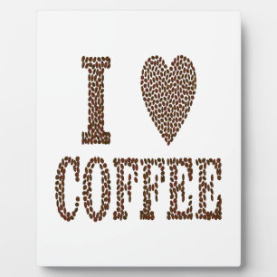 I Liebe Kaffee Fotoplatte