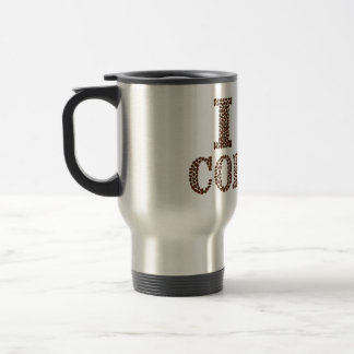 I Liebe Kaffee gedruckt Reisen/Pendler Tasse