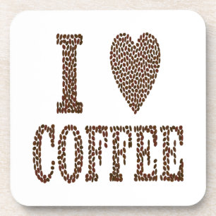 I Liebe Kaffee Getränkeuntersetzer
